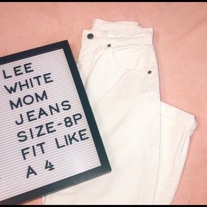 Lee White Mom Jeans